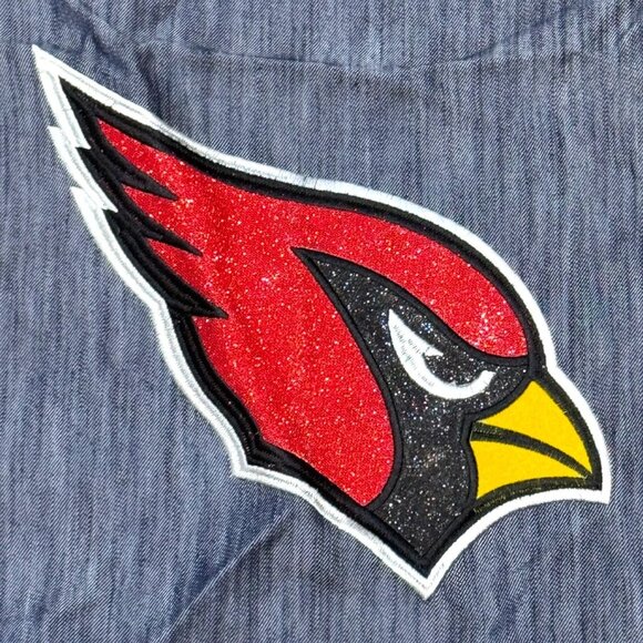 Vintage Arizona Cardinals Denim Apron Jean Adjustable & Pockets BBQ Tailgating - Picture 3 of 5